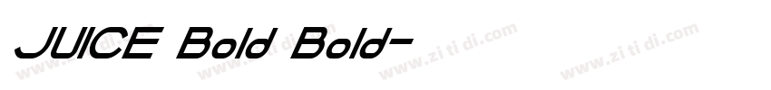 JUICE Bold Bold字体转换
